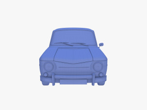 generic 60s european car Model 3D