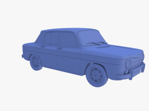 generic 60s european car Model 3D