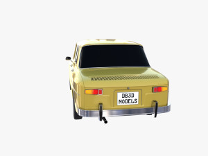 generic 60s european car Model 3D
