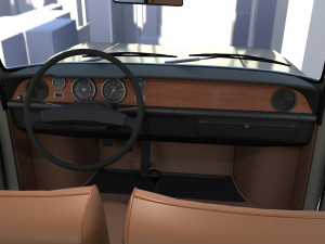 dacia 1100 with interior gray Modelo 3D
