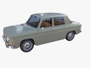 dacia 1100 with interior gray 3D Model