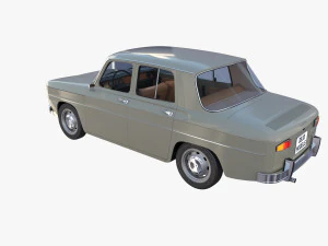 dacia 1100 with interior gray 3D Model