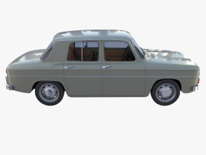 dacia 1100 with interior gray Modelo 3D