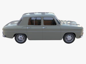 dacia 1100 with interior gray 3D Model