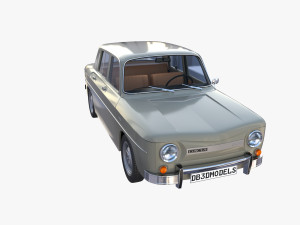 dacia 1100 with interior gray Modelo 3D