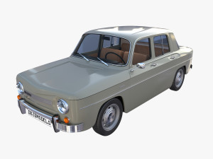 dacia 1100 with interior gray Modelo 3D
