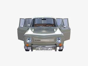 dacia 1100 with interior gray Modelo 3D