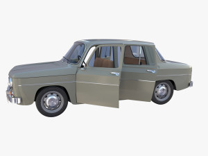 dacia 1100 with interior gray Modelo 3D