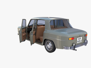 dacia 1100 with interior gray Modelo 3D