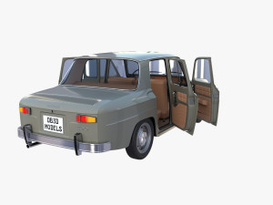 dacia 1100 with interior gray Modelo 3D