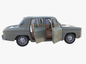dacia 1100 with interior gray Modelo 3D