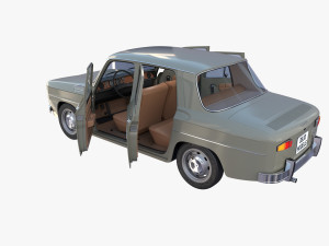 dacia 1100 with interior gray Modelo 3D