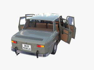 dacia 1100 with interior gray Modelo 3D