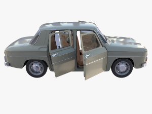 dacia 1100 with interior gray Modelo 3D