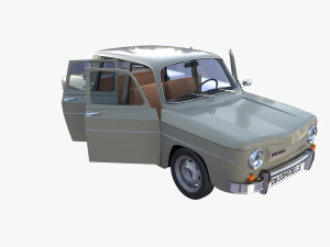 dacia 1100 with interior gray Modelo 3D
