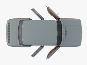 dacia 1100 with interior gray Modelo 3D