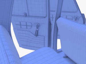 dacia 1100 with interior gray Modelo 3D
