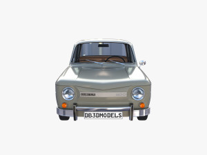 dacia 1100 with interior gray Modelo 3D