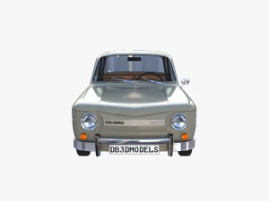 dacia 1100 with interior gray 3D Model