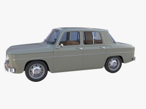 dacia 1100 with interior gray Modelo 3D
