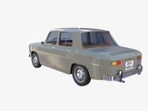 dacia 1100 with interior gray Modelo 3D
