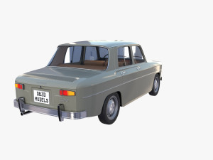 dacia 1100 with interior gray Modelo 3D