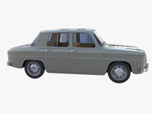 dacia 1100 with interior gray Modelo 3D