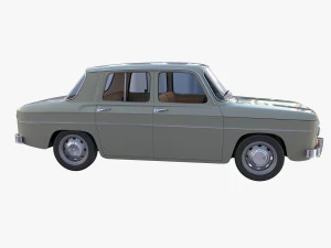 dacia 1100 with interior gray 3D Model