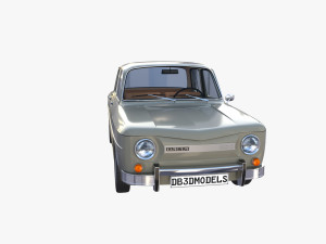 dacia 1100 with interior gray Modelo 3D
