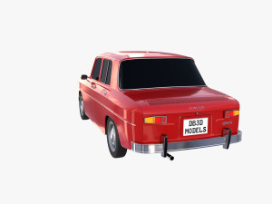 dacia 1100 red 3D मॉडल