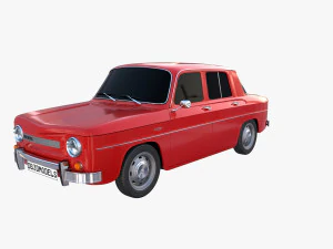 dacia 1100 red 3D Model