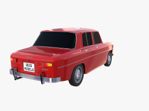dacia 1100 red 3D Model