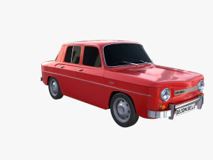 dacia 1100 red 3D Model