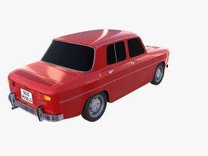 dacia 1100 red 3D Model