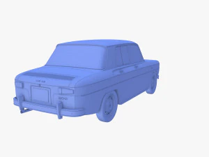dacia 1100 red 3D Model