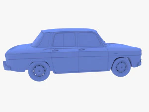 dacia 1100 red 3D Model