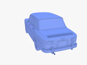 dacia 1100 red 3D Model
