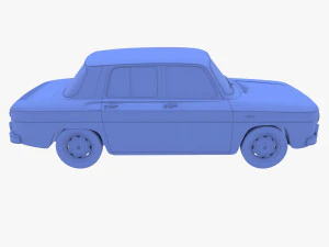 dacia 1100 red 3D Model