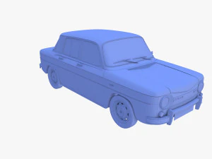dacia 1100 red 3D Model