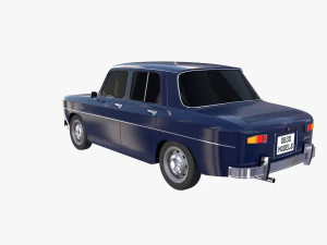 dacia 1100 dark blue 3D Model