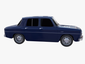 dacia 1100 dark blue 3D Модель