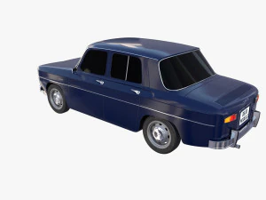 dacia 1100 dark blue 3D Model