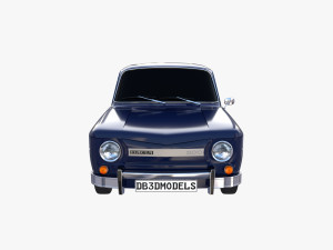 dacia 1100 dark blue 3D Модель