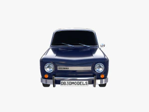 dacia 1100 dark blue 3D Model