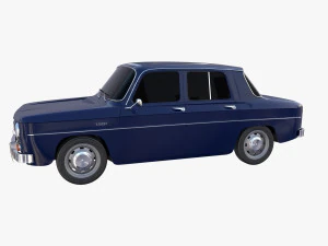 dacia 1100 dark blue 3D Model