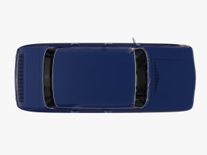 dacia 1100 dark blue 3D Модель