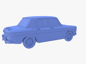 dacia 1100 dark blue 3D Модель