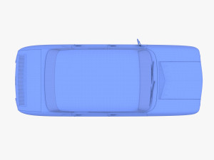 dacia 1100 dark blue 3D Модель