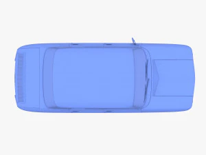 dacia 1100 dark blue 3D Model