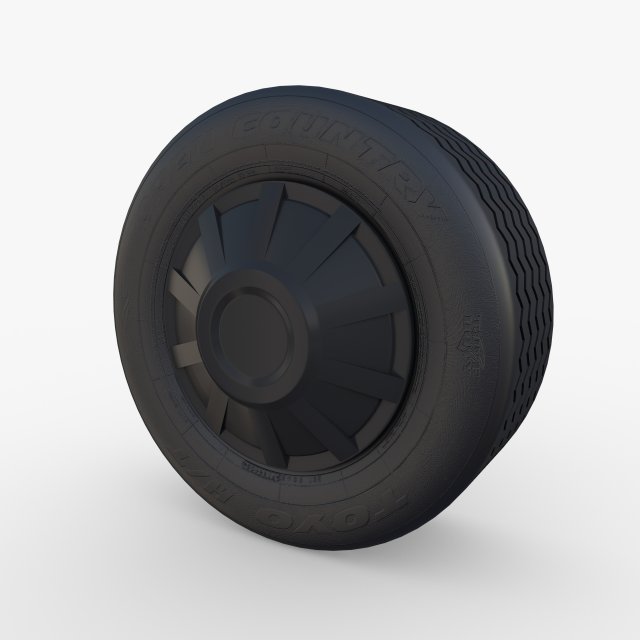 tesla truck wheel 1 3D Model .c4d .max .obj .3ds .fbx .stl .blend 
